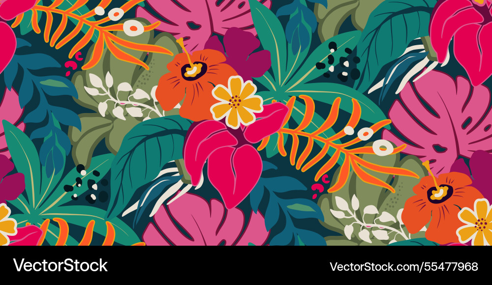 Bright seamless pattern with colorful Bright seamless pattern with colorful vector image