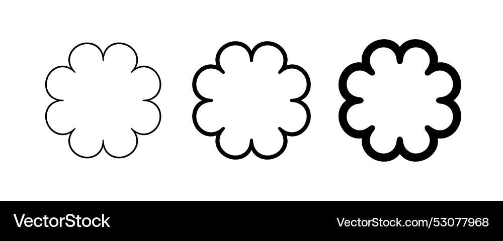 Circle scalloped frame edge round shape Circle scalloped frame edge round shape vector image