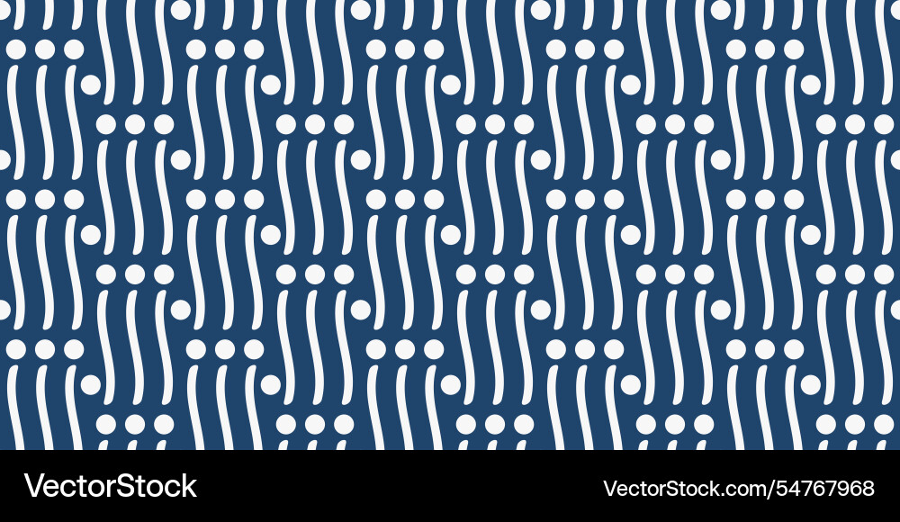 Curved lines and dots separating them vector image