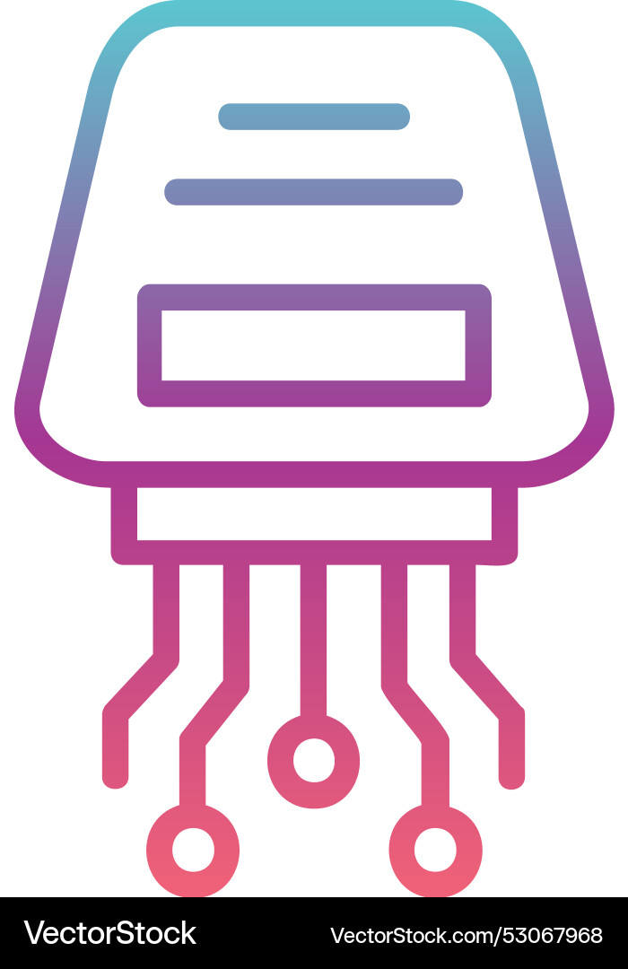 Data encryption line gradient design Vector Image