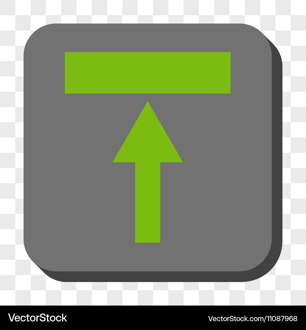 Move top rounded square button Vector Image