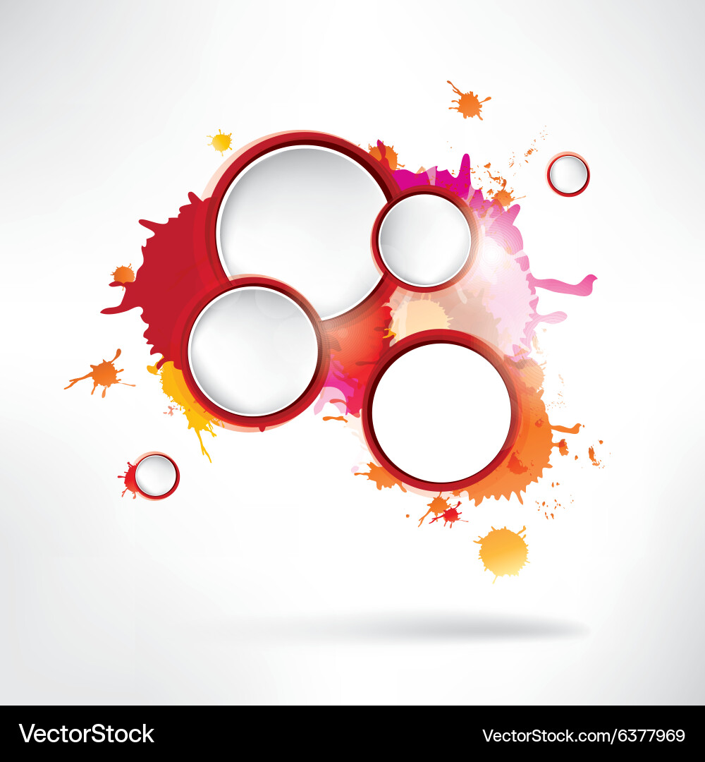 Abstract background with splash vector image