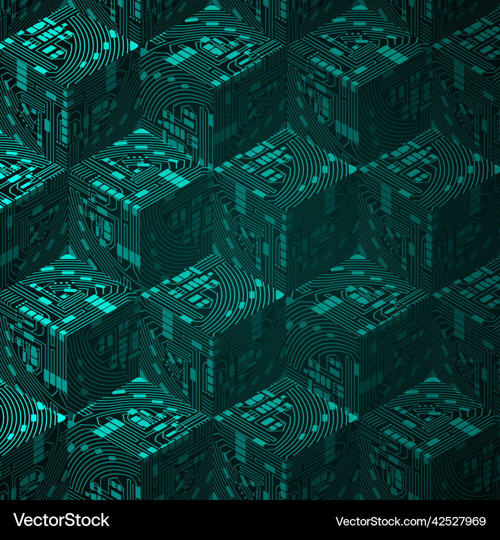 Crypto coin circuit black background – Royalty-Free Vector | VectorStock