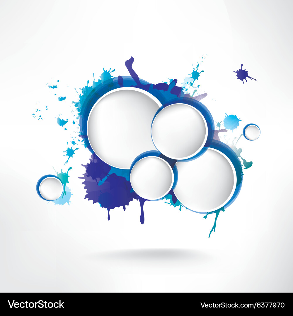 Abstract background with splash vector image
