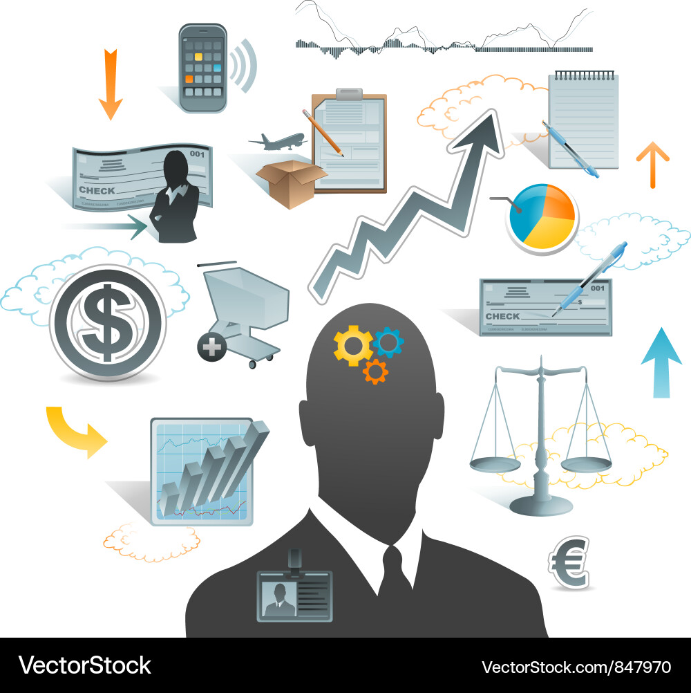 Business Concepts and Ideas Vector Image