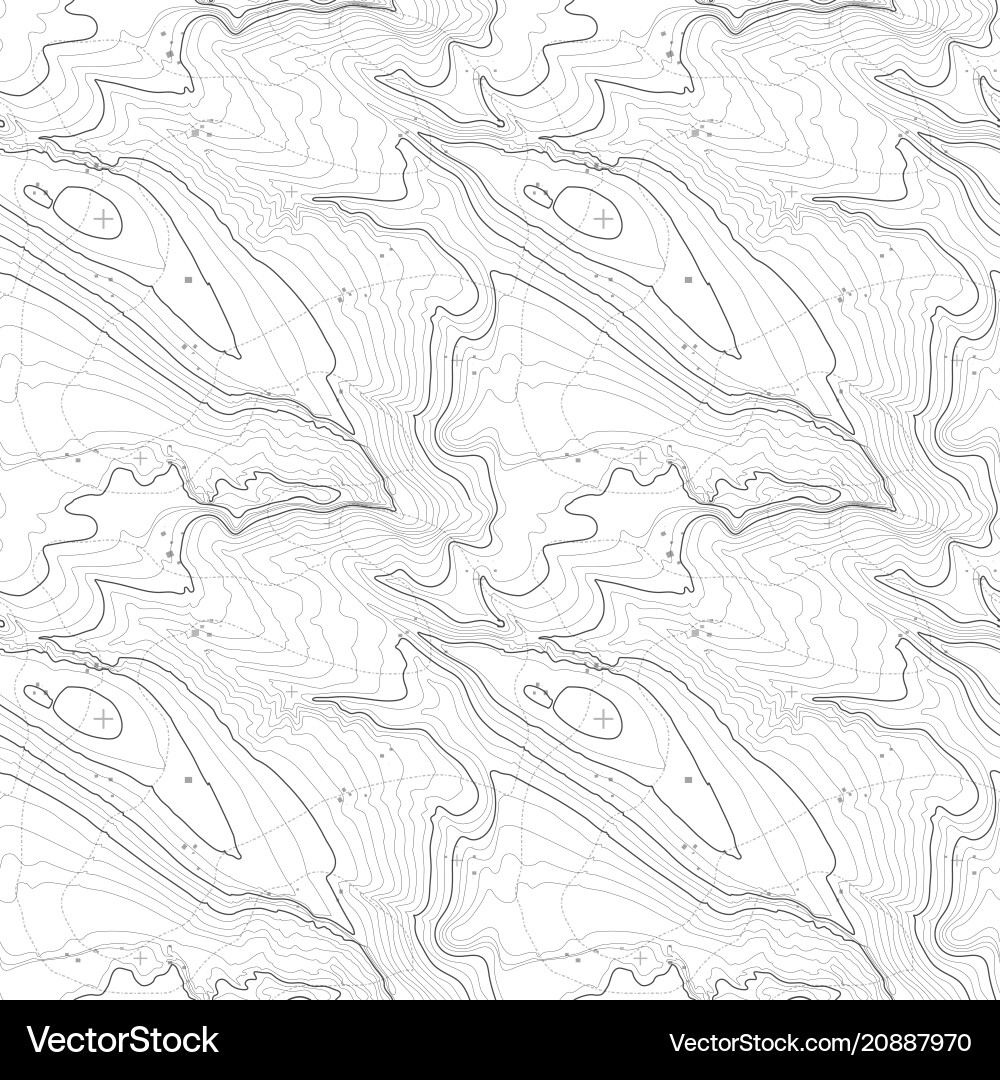 Tileable topographic map background concept Tileable topographic map background concept vector image