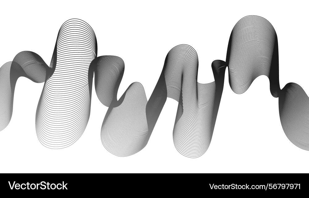 Abstract backdrop with grey wave gradient lines Abstract backdrop with grey wave gradient lines vector image