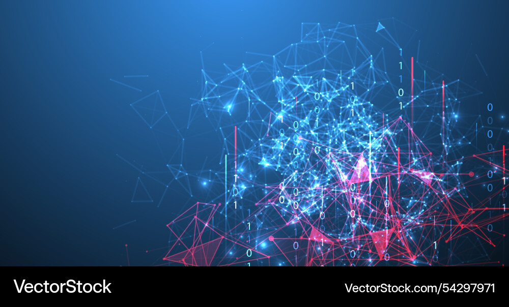 Big data futuristic technology light design datum Big data futuristic technology light design datum vector image