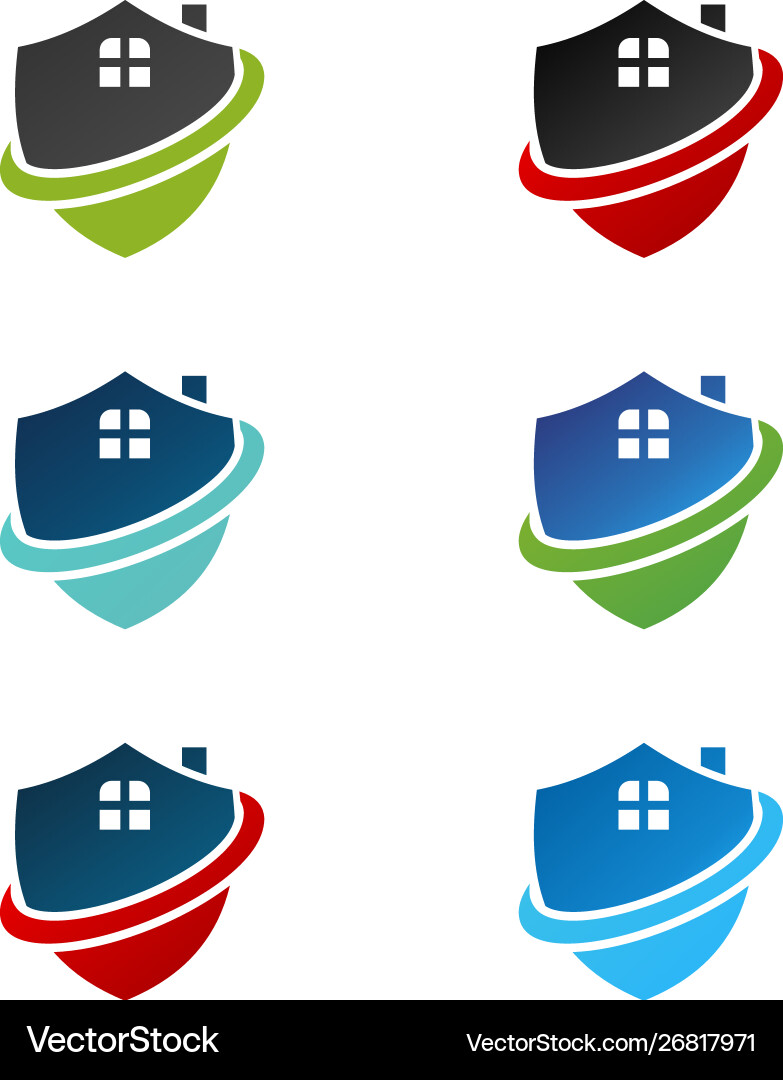 Home security logo Royalty Free Vector Image - VectorStock