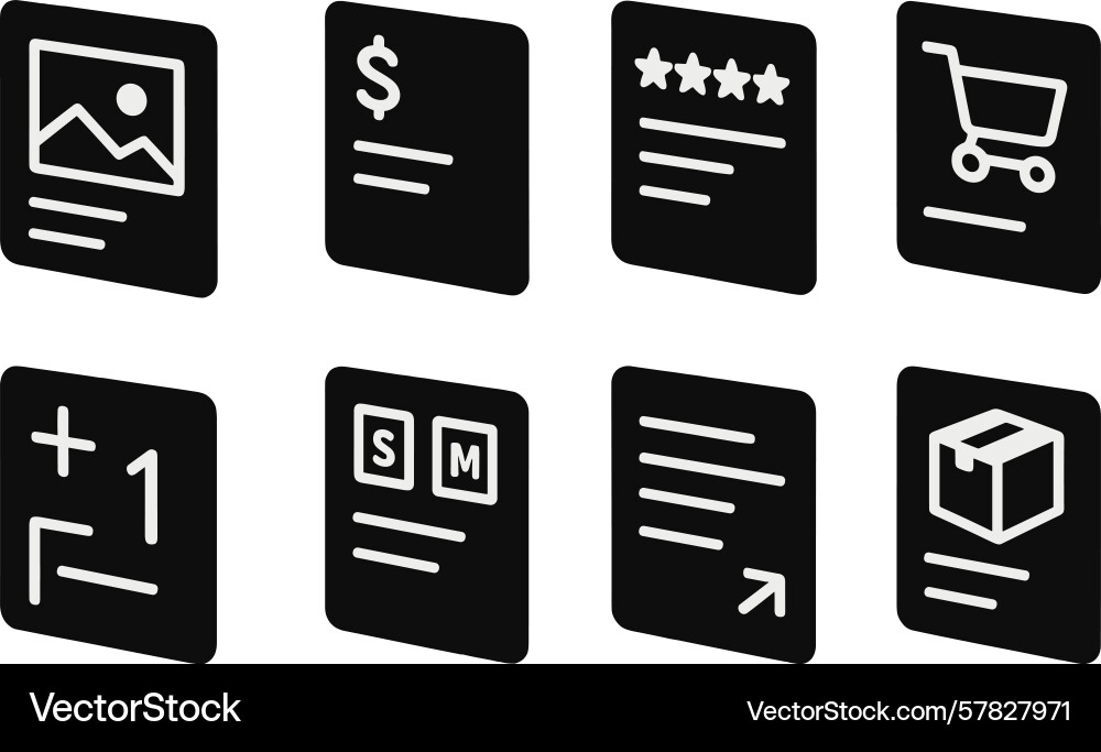 Set of modern web icons designed for various Set of modern web icons designed for various Vector Image