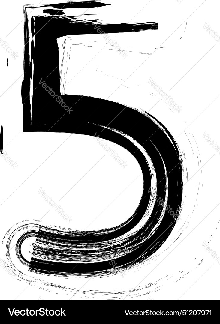 Textured font with an eroded rough letterpress Textured font with an eroded rough letterpress vector image