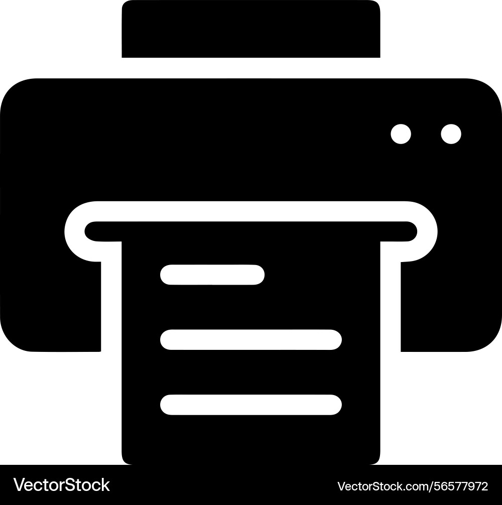 Computer printer icon symbol image Computer printer icon symbol image Vector Image