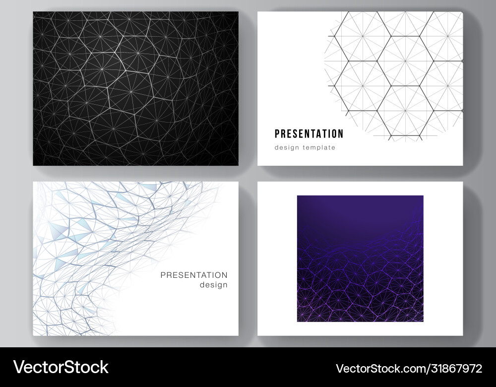 Layout presentation slides design Layout presentation slides design vector image