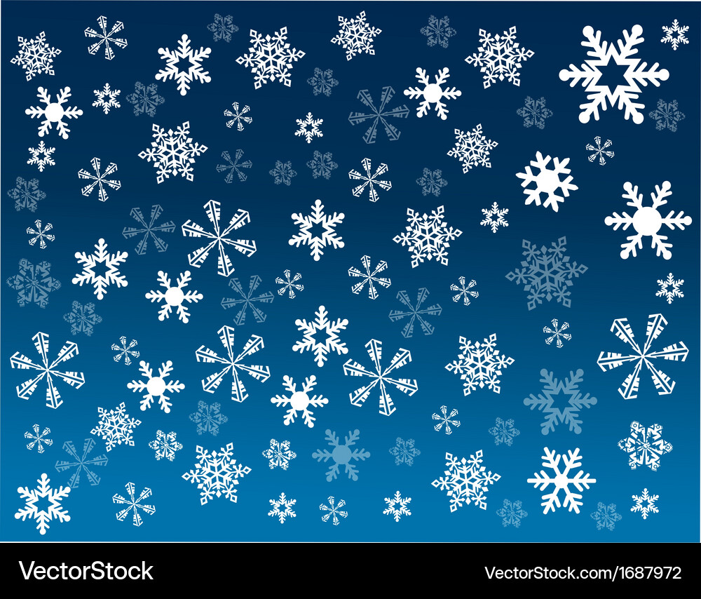 Snowflake background Vector Image