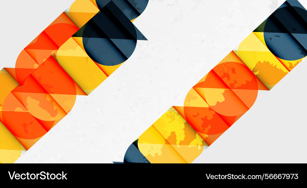 Abstract letter design layers create depth using Vector Image