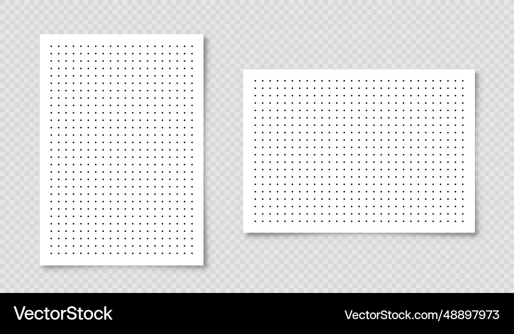 Dotted graph paper with grid polka dot pattern Dotted graph paper with grid polka dot pattern vector image