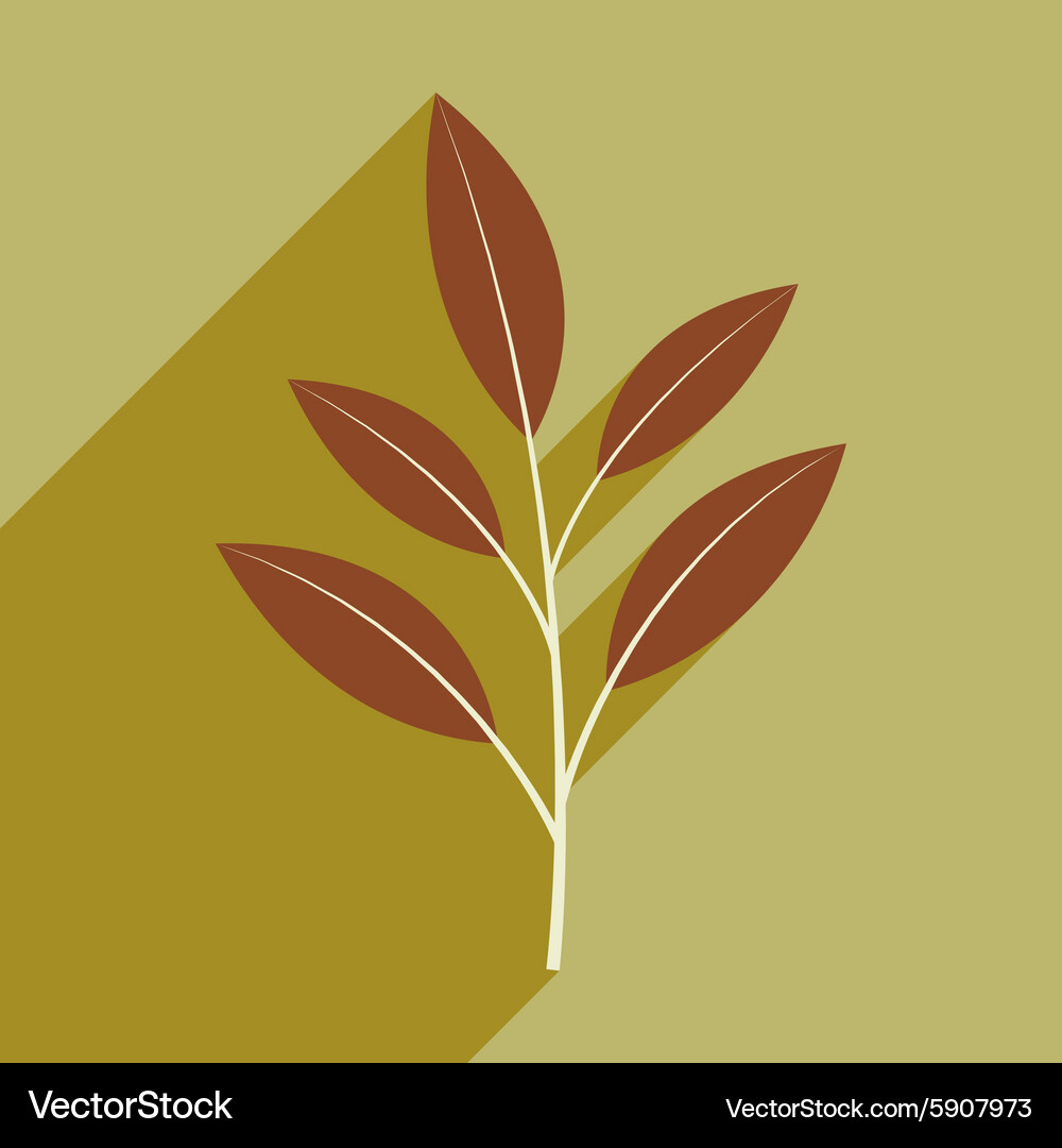 Flat with shadow icon and mobile application Vector Image