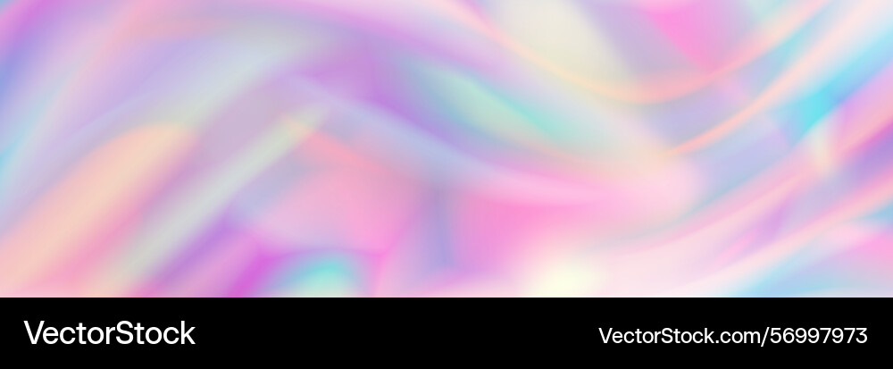 Horizontal abstract pastel holographic texture Vector Image