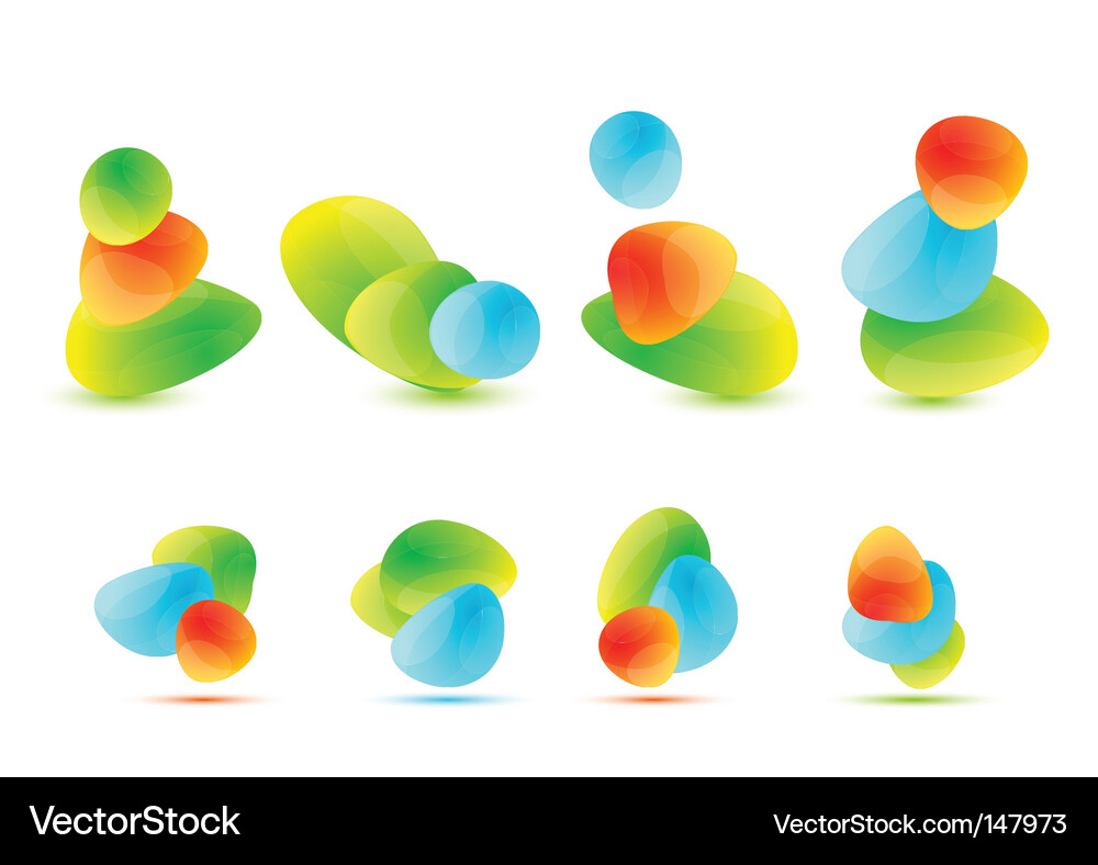 Rounded Orb Collection Vector Image
