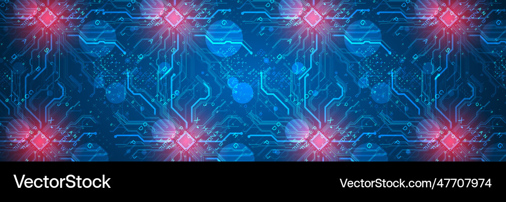 Cpu concept circuit board technology background Cpu concept circuit board technology background vector image