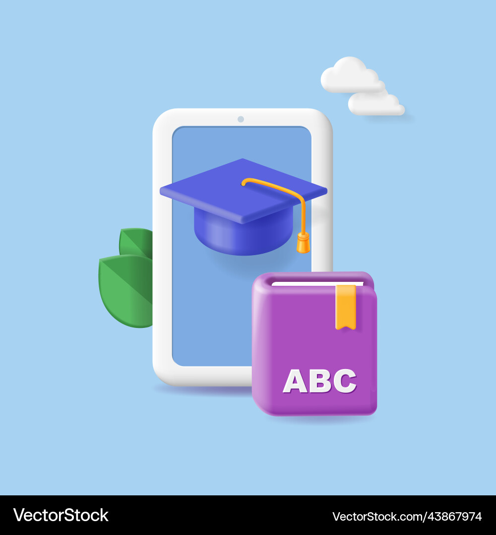 Online learning concept of education webinar Online learning concept of education webinar vector image