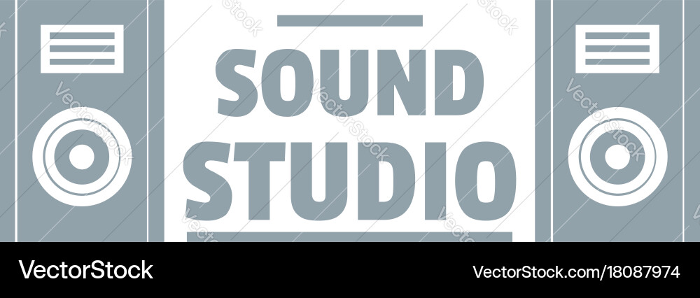 Tonstudio-Logo aufzeichnen Vektorbild