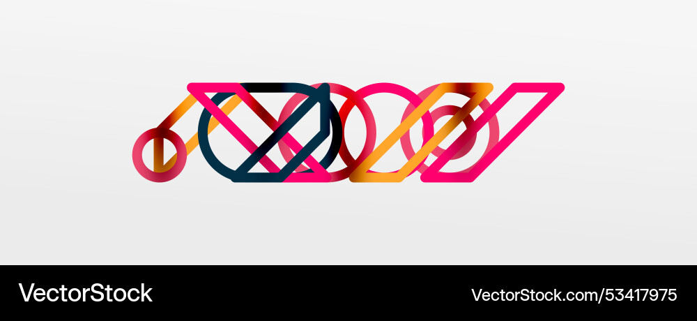 Abstract background - colorful circle lines Abstract background - colorful circle lines vector image