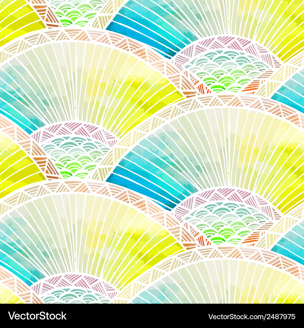 Abstract seamless watercolor pattern converted Vector Image