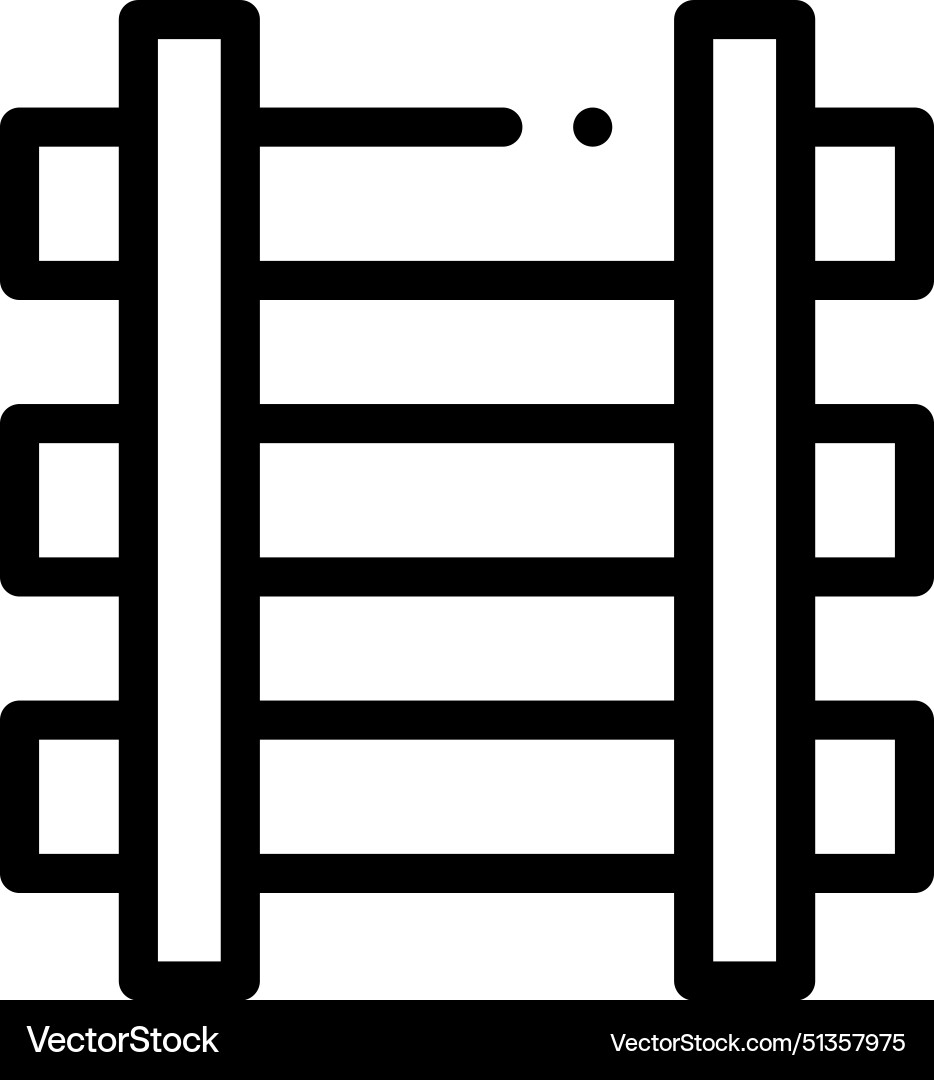 Architecture icon thin linear style design vector image