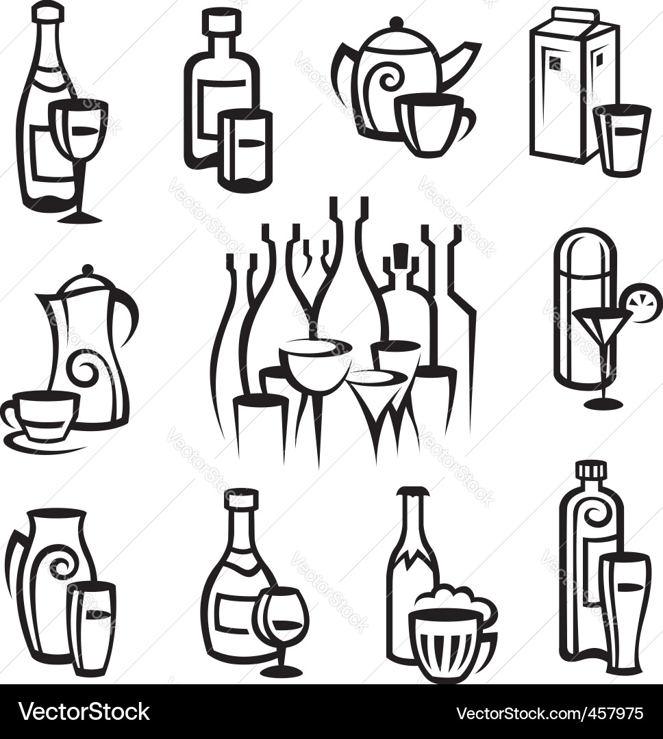 Drinks Royalty Free Vector Image - VectorStock