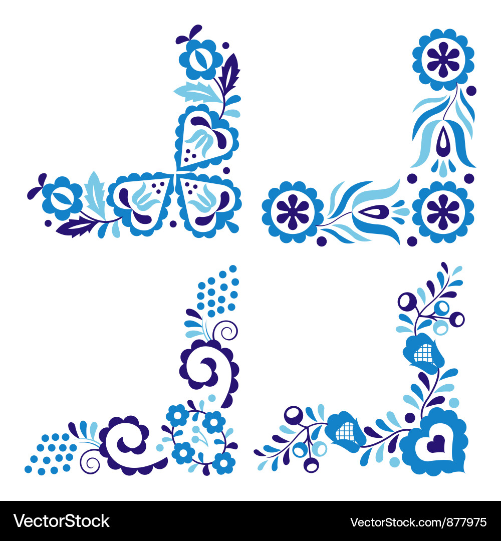 Traditional folk patterns Royalty Free Vector Image