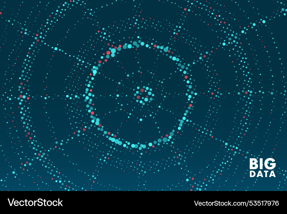 Abstract big data visualization Abstract big data visualization vector image
