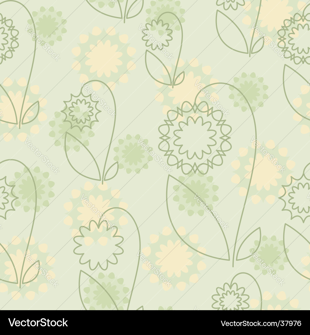 Botanical Abstract Pattern vector image