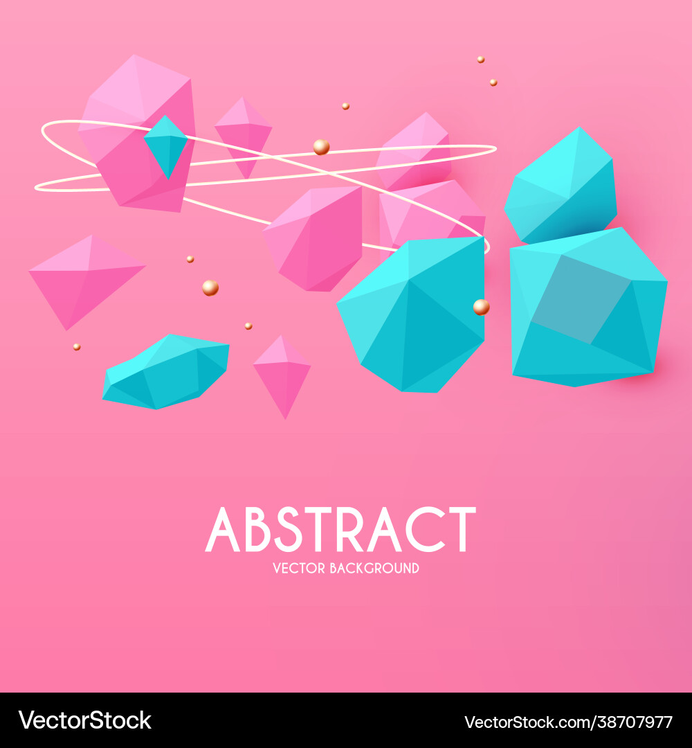 Abstract 3d geometric background futuristic empty Abstract 3d geometric background futuristic empty vector image