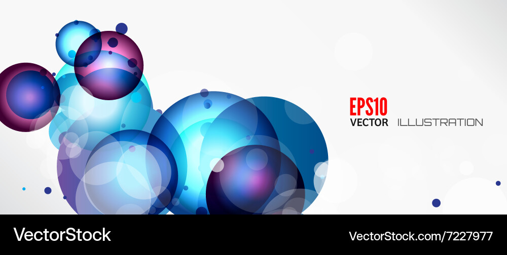 Abstract background with round elements Vector Image