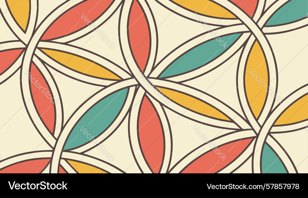 Abstract geometric pattern with flowing wavy Vector Image