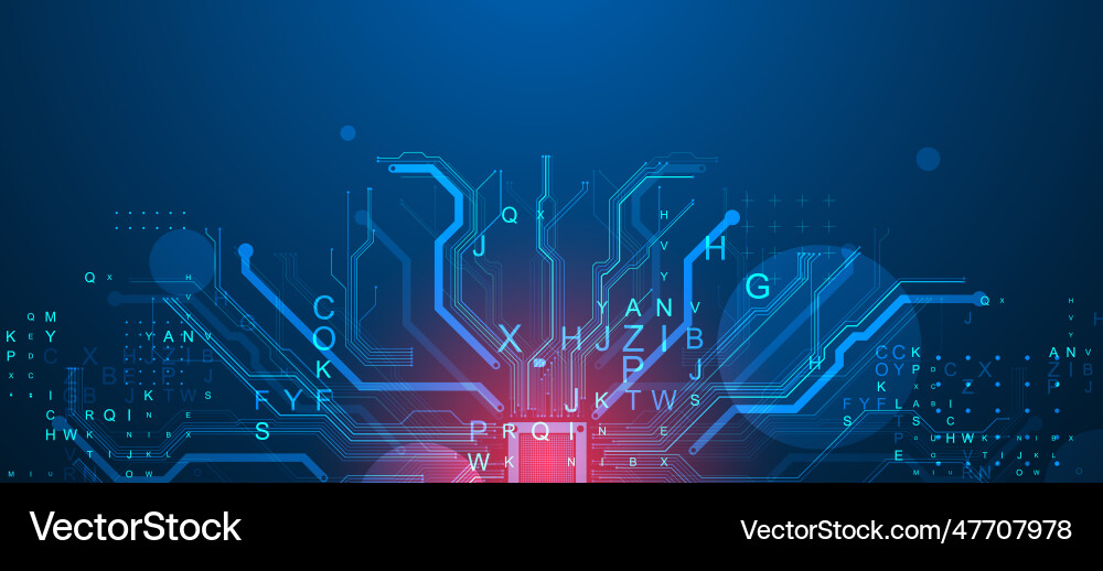Cpu concept circuit board technology background Cpu concept circuit board technology background vector image