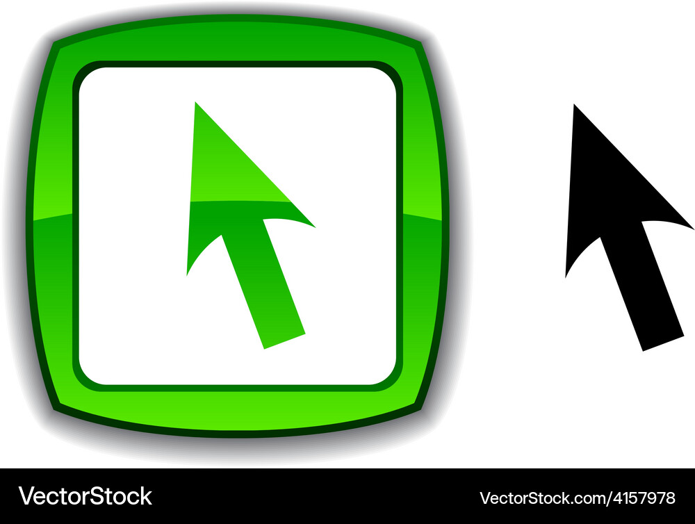 Cursor button Vector Image