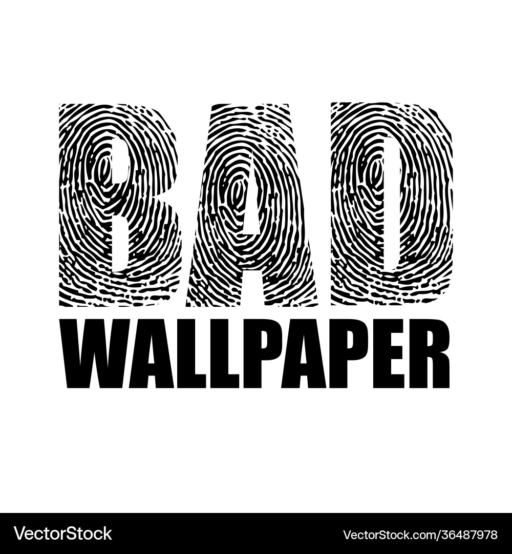 Fingerprint text background Fingerprint text background vector image