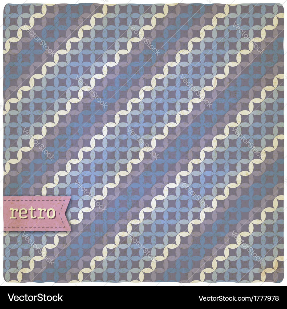 Retro Geometric Pattern Vector Image