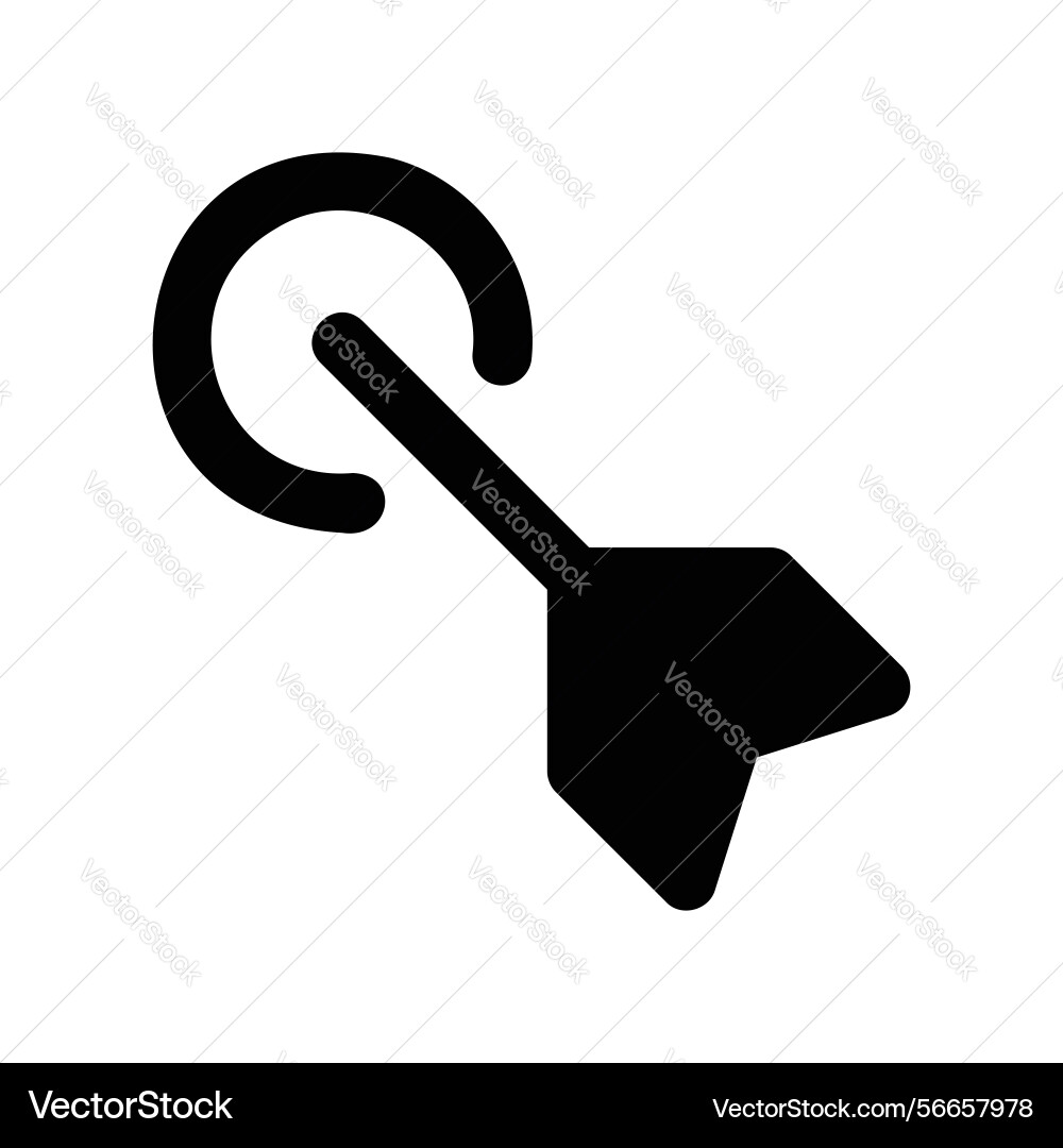 Target indicator symbol showing a dart or arrow Target indicator symbol showing a dart or arrow Vector Image