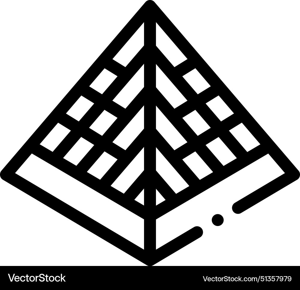 Architecture icon thin linear style design Architecture icon thin linear style design vector image