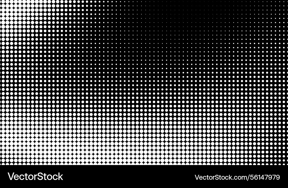 Monochrome gradient halftone dots background Monochrome gradient halftone dots background Vector Image