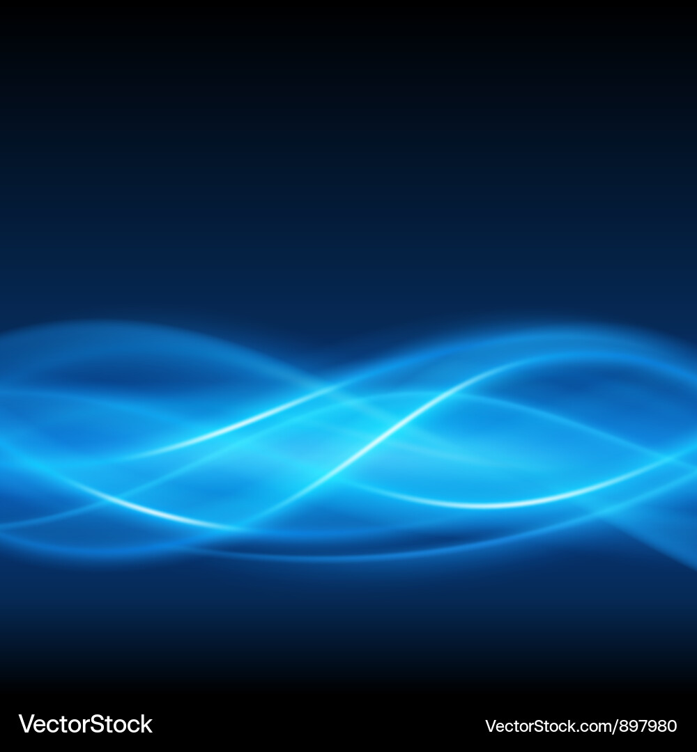 Dynamic Blue Light Waves vector image