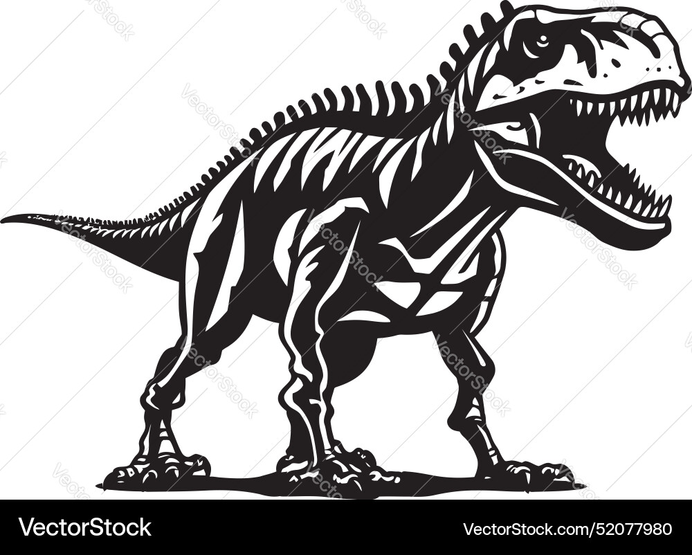 Fossilized fury dino skeleton icon ancient apex Vector Image