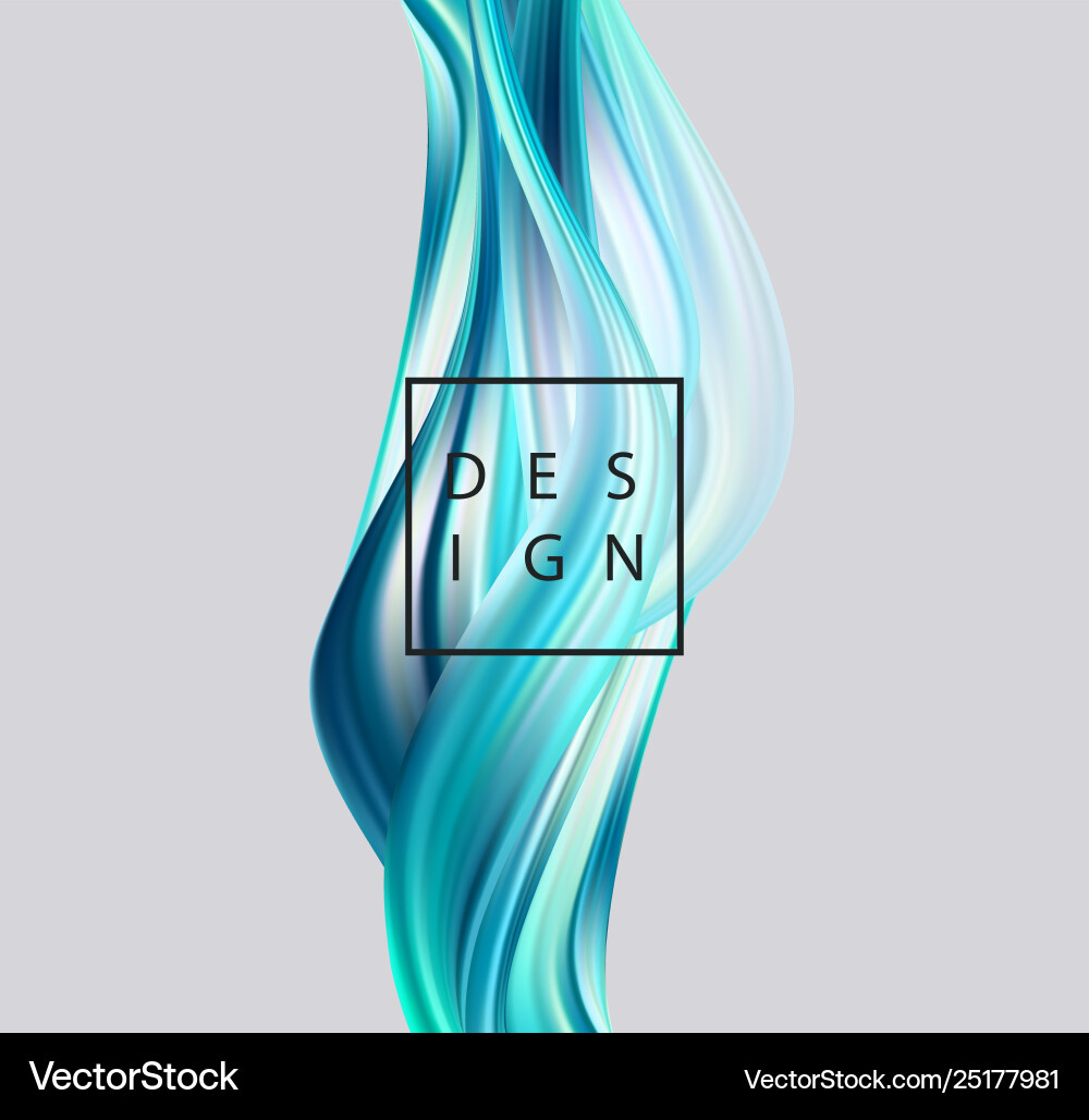Abstract colorful background color flow Vector Image