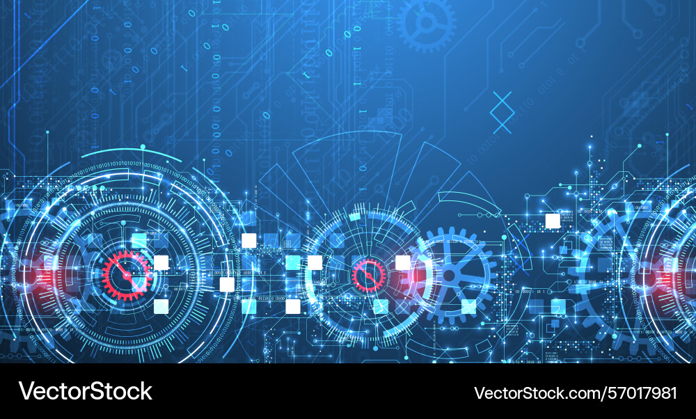 Abstrakter Hintergrund wissenschaftlich und technologisch Vektorbild