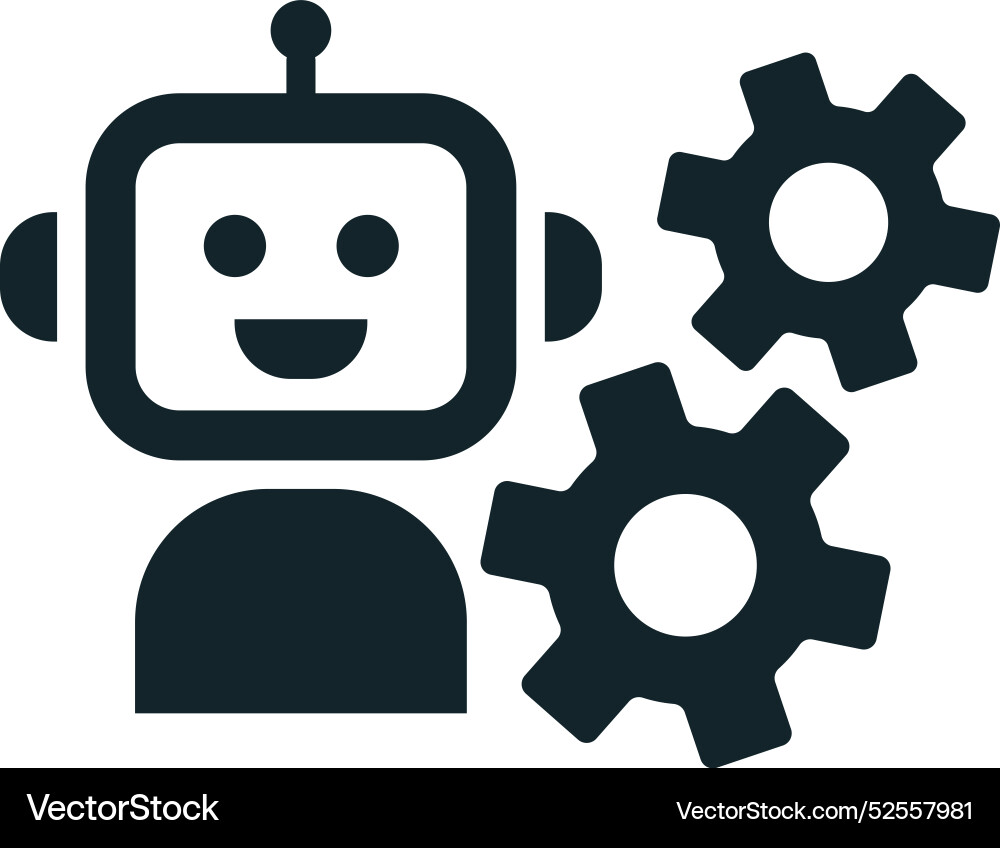 Artificial intelligence is processing data Artificial intelligence is processing data Vector Image