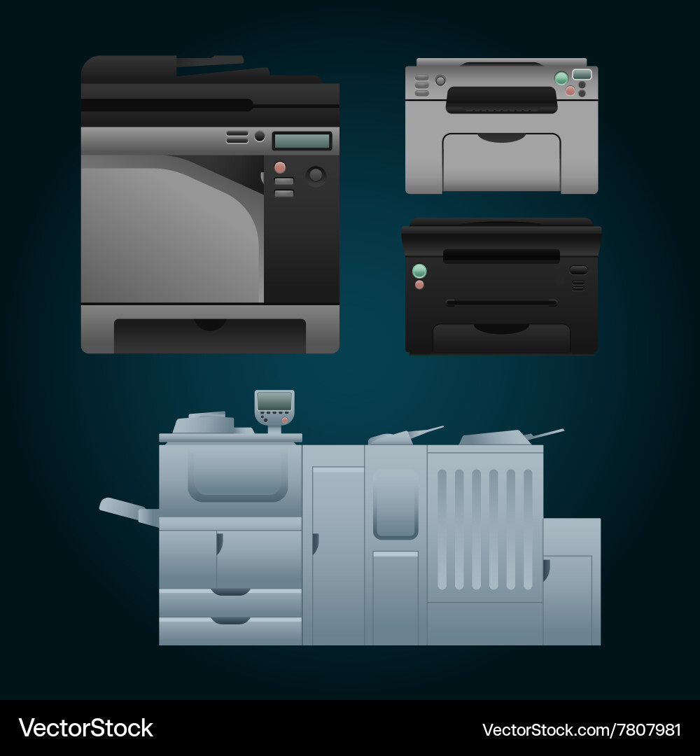 Color printer Royalty Free Vector Image - VectorStock