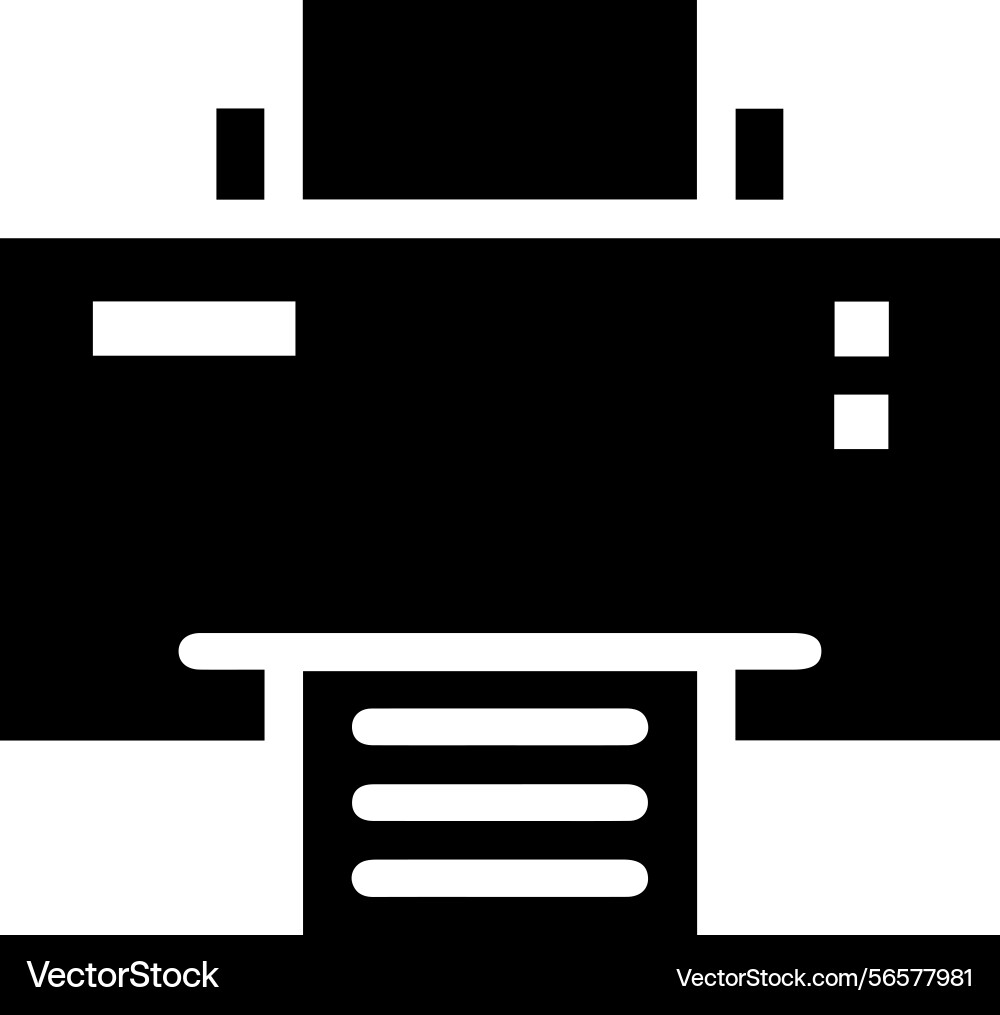 Computer printer icon symbol image vector image